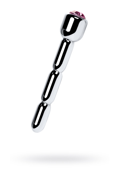 Уретральный плаг со стразом средний, TOYFA Metal, 