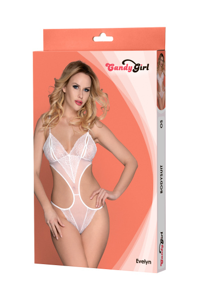Боди Candy Girl Evelyn белое, OS