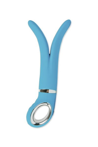 Анатомический вибромассажер Fun Toys Gvibe 2, голубой