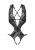 Боди эротическое  Erolanta Lingerie Collection с глубоким декольте, кружевное, (42-44)