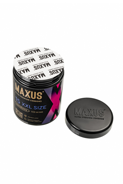 Презервативы Maxus XXL, латекс, увеличенный размер 15 шт.