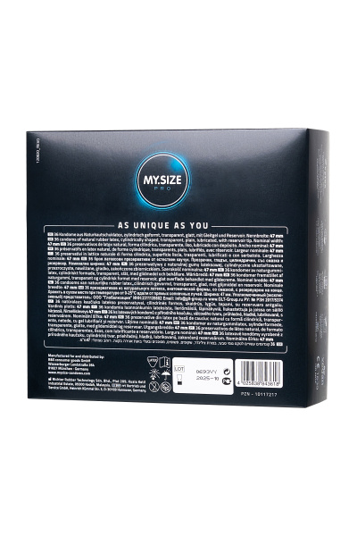 Презервативы My.Size, латекс, 22,3 см, 7,2 см, 10 шт.