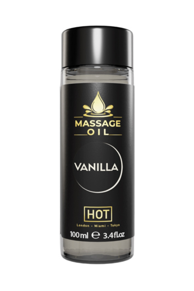 Массажное масло HOT Massage Oil VANILLA , с ароматом ванили,100 мл