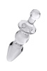 Анальная втулка Sexus Glass, стекло, прозрачная, 17 см, Ø 3,5 см