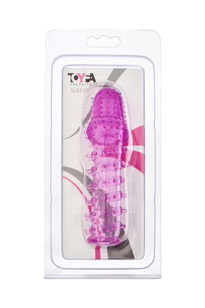 Насадка Toyfa, Фиолетовая, 8 см, Ø 2,5