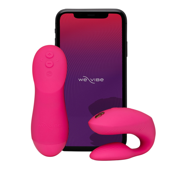 Вибратор для пар WE-VIBE Chorus Pro розовый, силикон,4,1